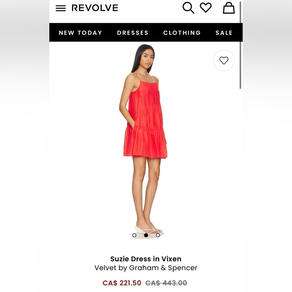 NWT Size S - Suzie Dress by Velvet by Graham & Spencer (Silk & Cotton)